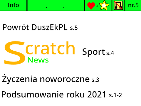 Scratch News nr.5 [01.01.2022]