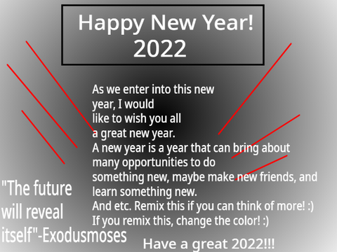 2022 Is Here!!! Happy New Year!