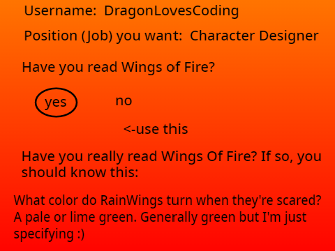 Wings of Fire Animated Info Application