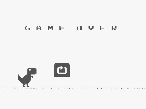 T-rex (no internet) Game