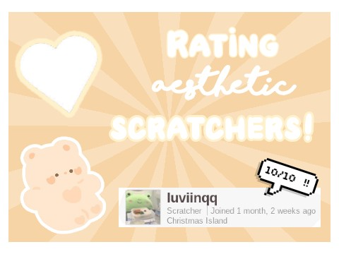⊹ | ◜rating aesthetic scratchers◞