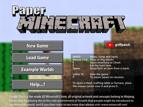 Creative Sliders - Paper Minecraft Remix