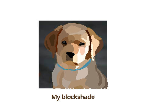 Yellow lab blockshade