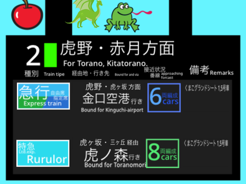 虎鉄発車標④「K'Un」