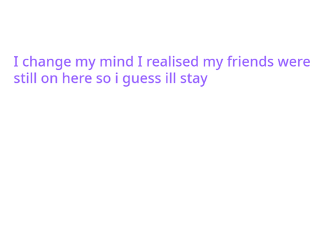 i changed my mind