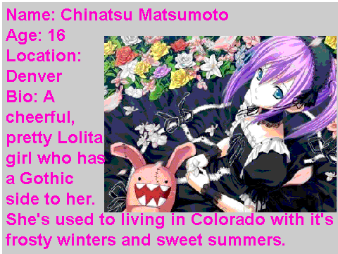 Chinatsu for Shootout RPG!!