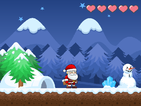 Christmas Scrolling Platformer 