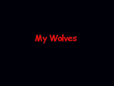 My drawn wolves