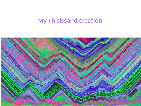 My Thisissand creation!!!!!!!!!