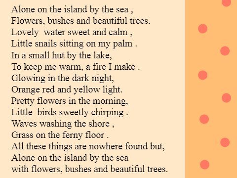 Alone on the Island ( Poem )