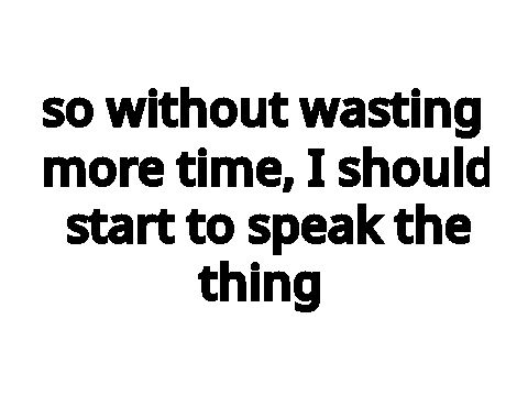 something really really important