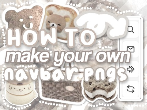 ❍ how to make your own navbar pngs ´ˎ˗