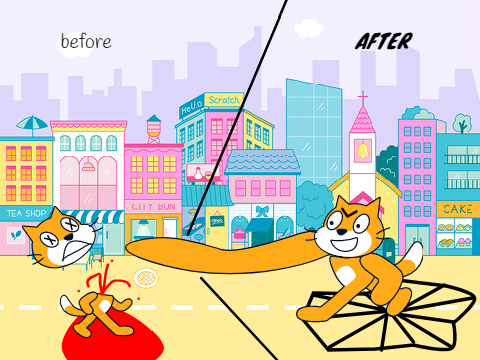 What Scratchy would look like if he went to the gym...