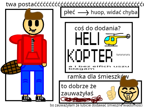 na pewno nie zgłoszenie bobera