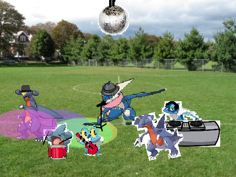 Garchomp and Greninja party