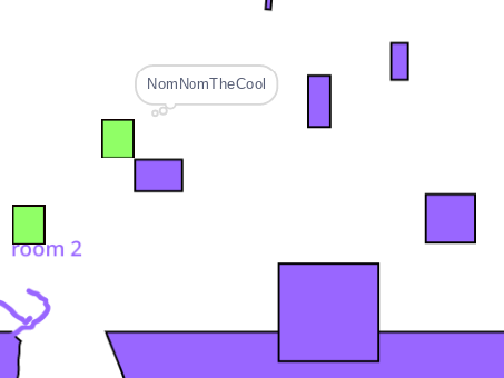 Meet a platformer (recreated cloud game)