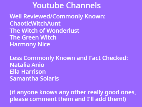 Resource Recommendations for Witchcraft!