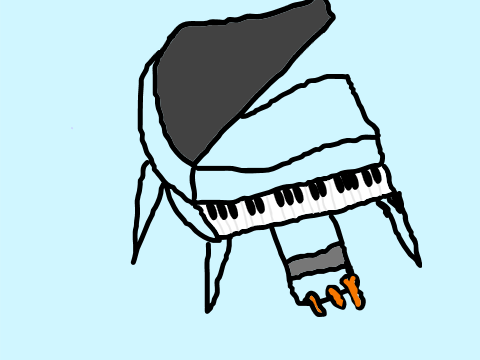 Grand piano speed paint