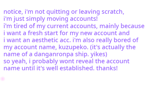moving accounts.