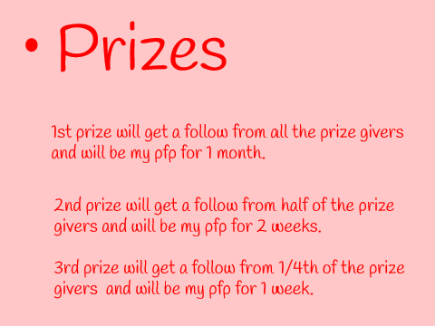 50 Followers contest! {Prizegivers Needed} CLOSED