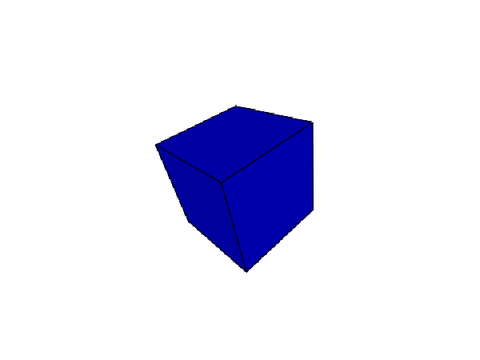 3D rotatable cube