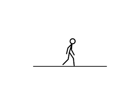 stick walking