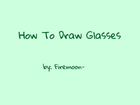 How To Draw Glasses 