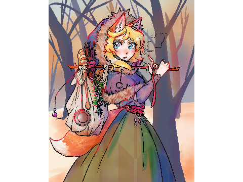 [Art] Snow fox :3