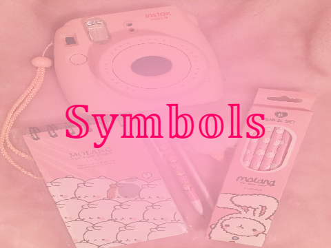 free aesthetic Symbols