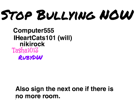 Help the bullied! Signed first remix remix remix