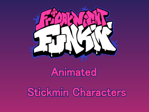 Friday Funking Night Stickmin Characters