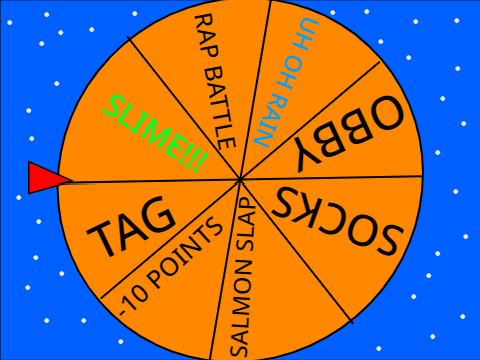 The Scratch Up The Game Show wheel (working)