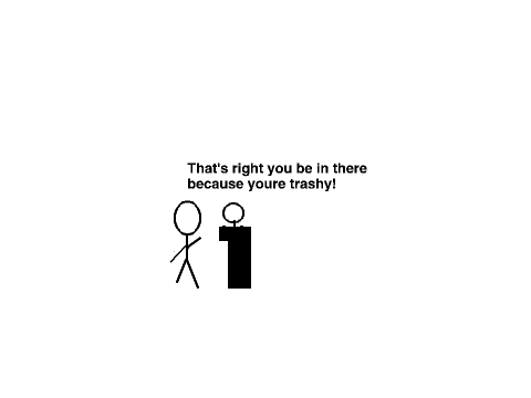 Jumping over trashcans