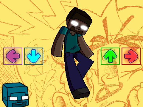 FNF -  Herobrine [TEST] remix