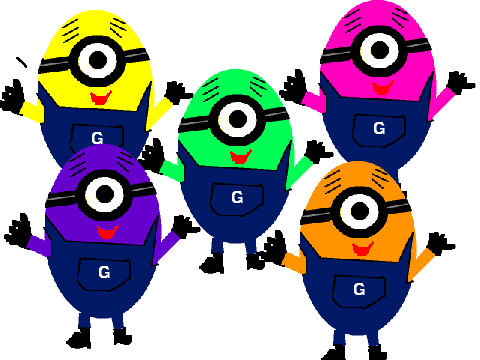 different colour minions adoptables!