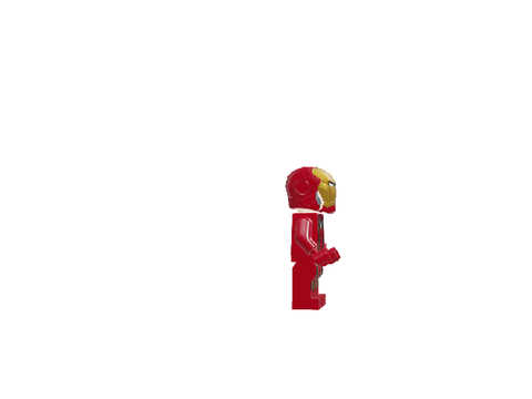 LEGO Iron-Man walking 