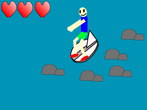 2022 Game Jam Surf board game.