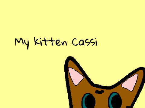 My Kitten Cassiopeia (Cassi)