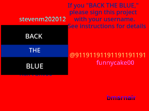 Remix and Sign if You Back the Blue remix remix remix remix