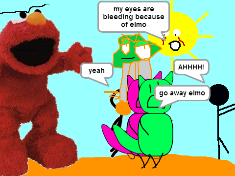 Don`t get near Elmo! [1] edited