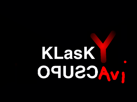 Klasky opusc Robot logo Logo random hand, splaat and eyes