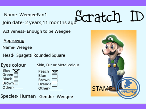 Weegee Scratch ID