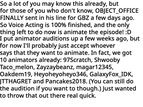 OTND Update (1/13)