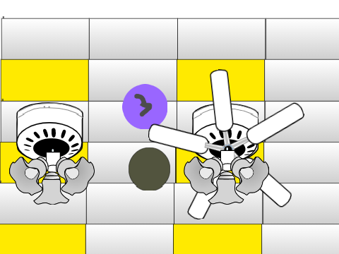 two hugger ceiling fans