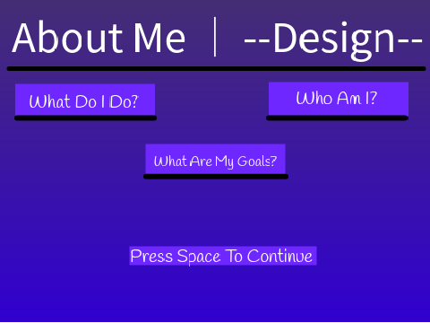 About Me │ --Design--