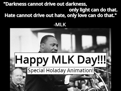 Happy MLK Day Animation