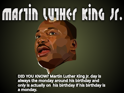 Martin Luther King Jr. Blockshade