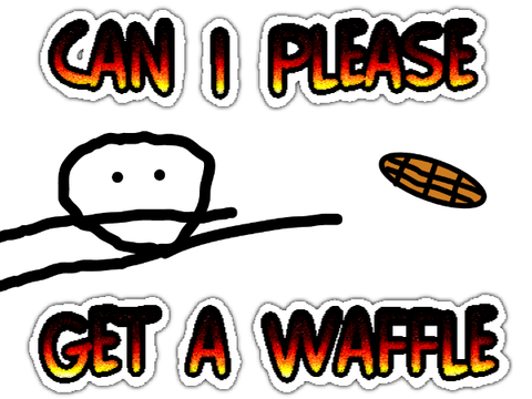 He just wanted a waffle