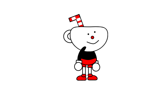 Cuphead in Something About style