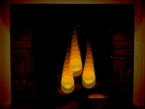 Transparent pen fire place